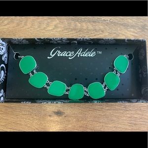 Grace Adele green necklace